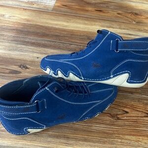 LDeck Italian Handmade Suede Luxury High top Sneakers EU41 Women's 10 / Men 7.5